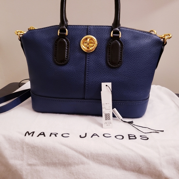 Marc Jacobs Turn-lock Leather Duffel Satchel - Picture 12 of 12